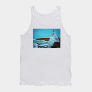 Portland Bill Lighthouse Pastel Tank Top